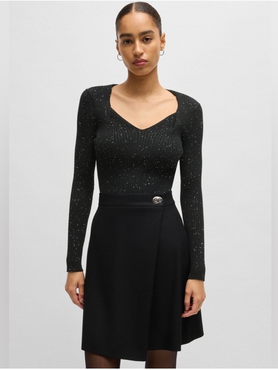 Hugo Boss Sweaters - NWT HUGO BOSS RIBBED SWEATER WITH SEQUIN EMBELLISHMENTS SZ XL